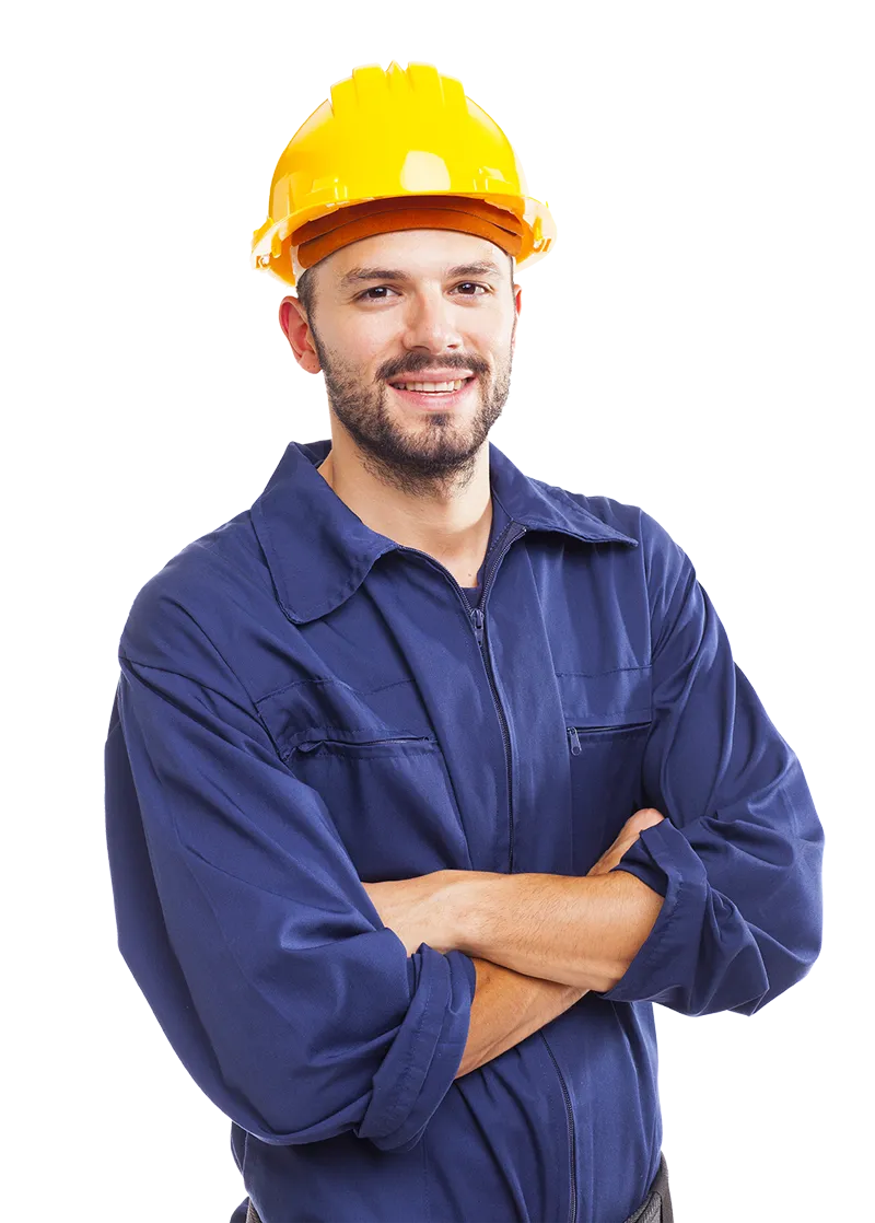Bri-Mic Construction worker in safety gear