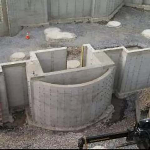 Completed commercial concrete project