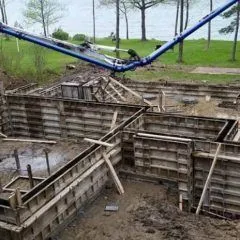 Concrete floor installation