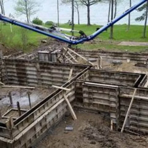 Completed commercial concrete project